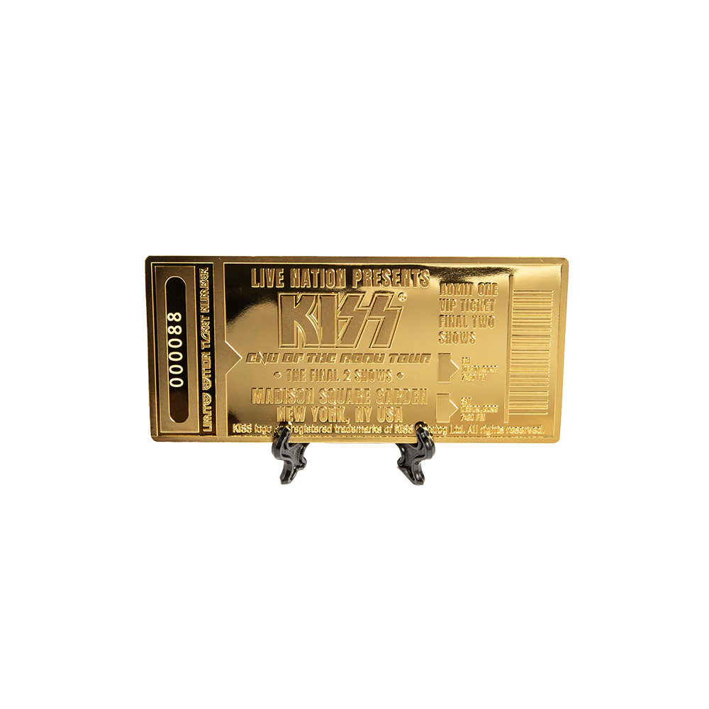 Limited Edition KISS Final Shows Golden Ticket