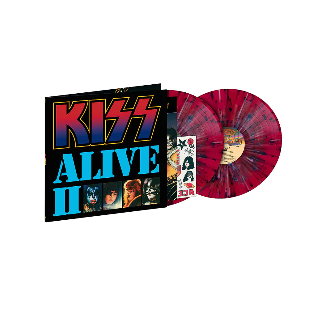 Ace Frehley SIGNED Alive II Limited Edition Color 2LP Set 45th