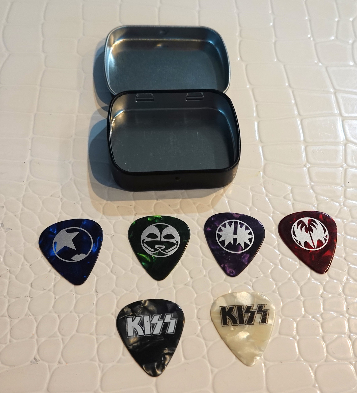 Freedom To Rock Tour KISS Guitar Pick Set and Tin