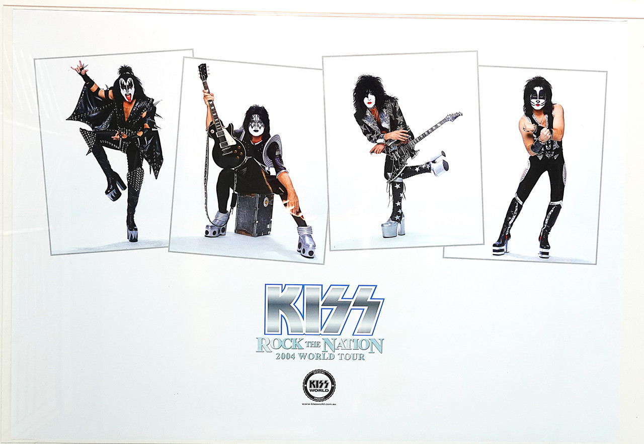 KISS World Australia White Rock the Nation Poster