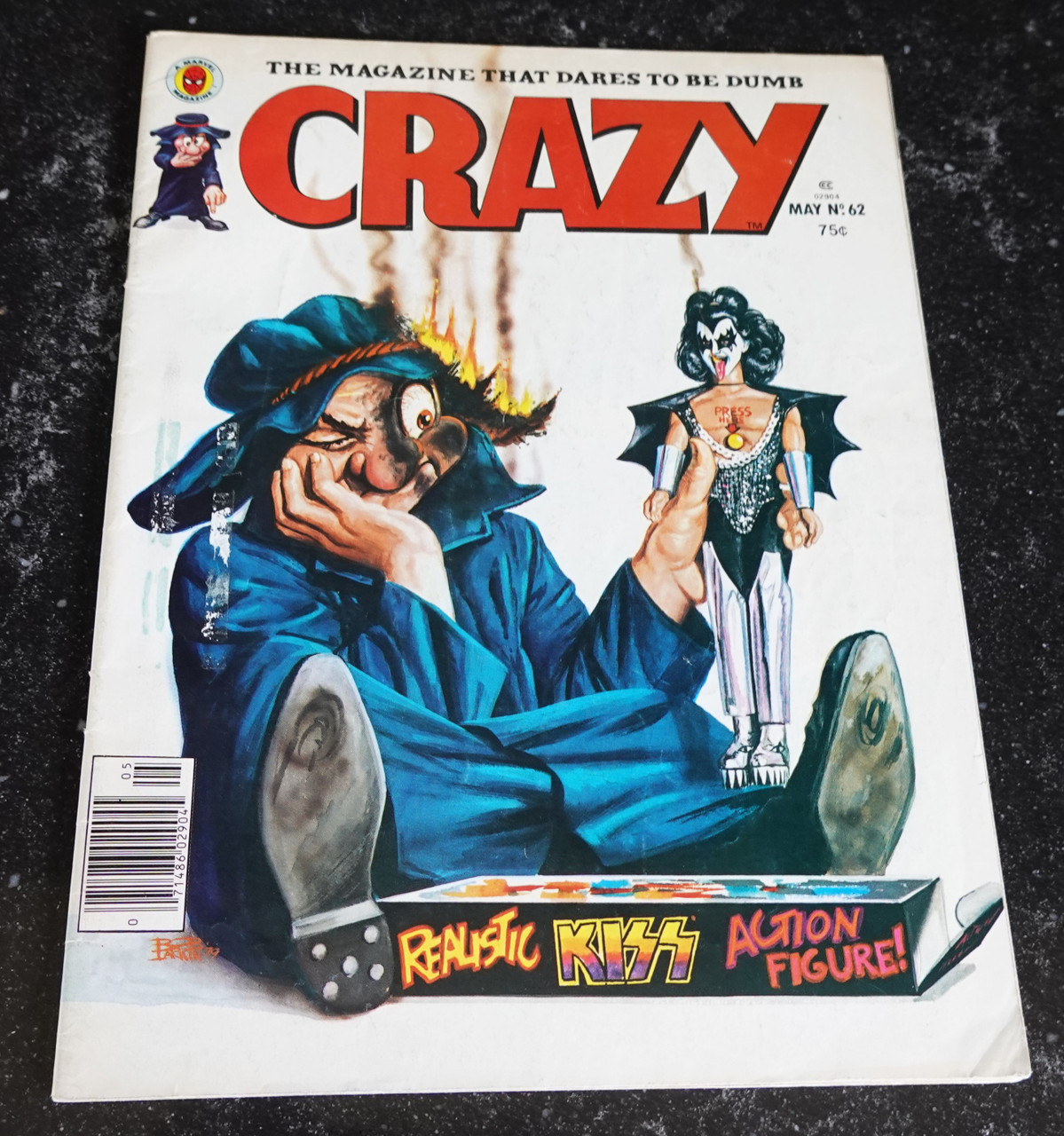 Crazy Magazine May 1980 Number 62 KISS Gene Simmons Doll Figure