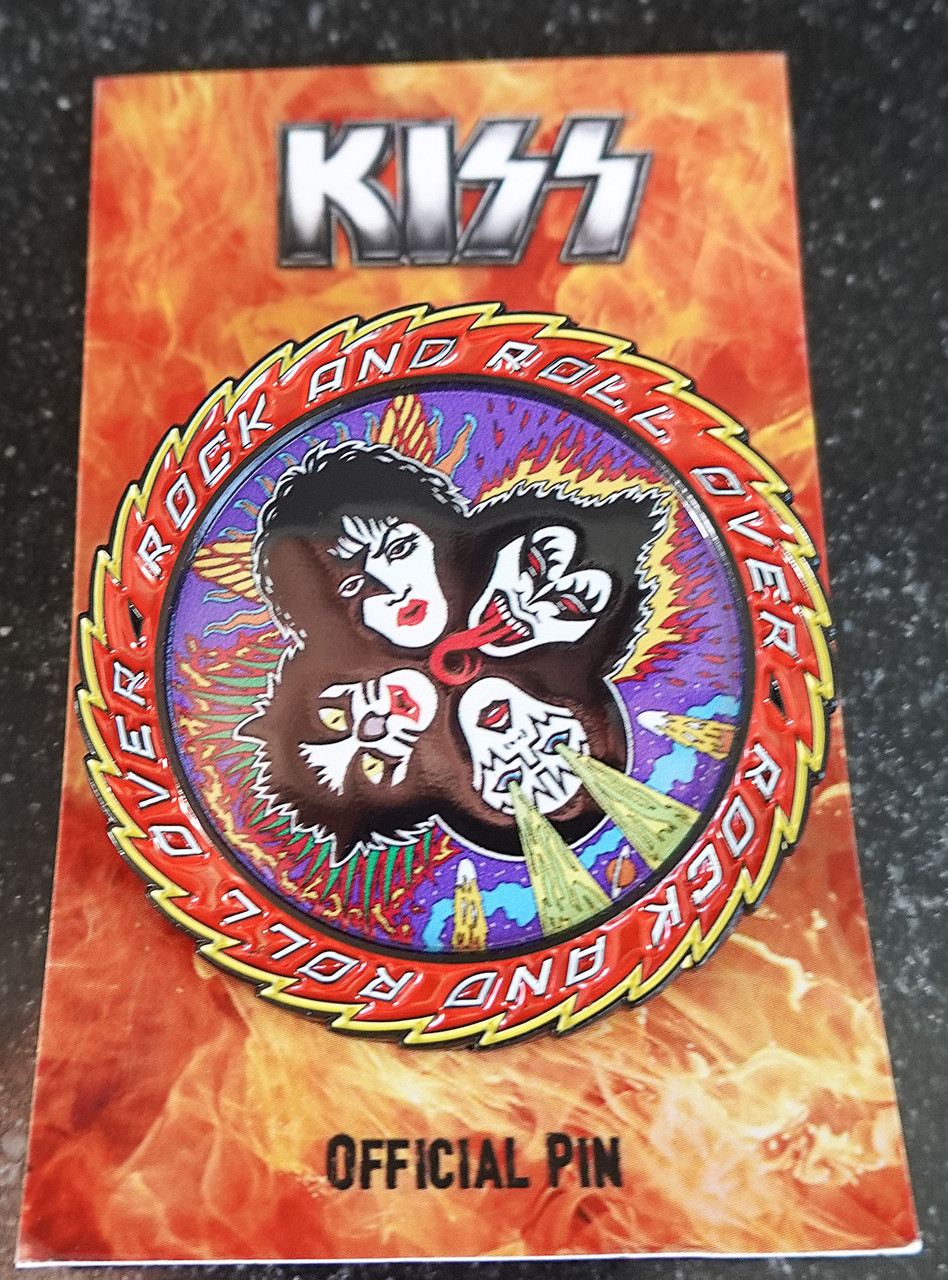 KISS Rock and Roll Over Enamel Pin