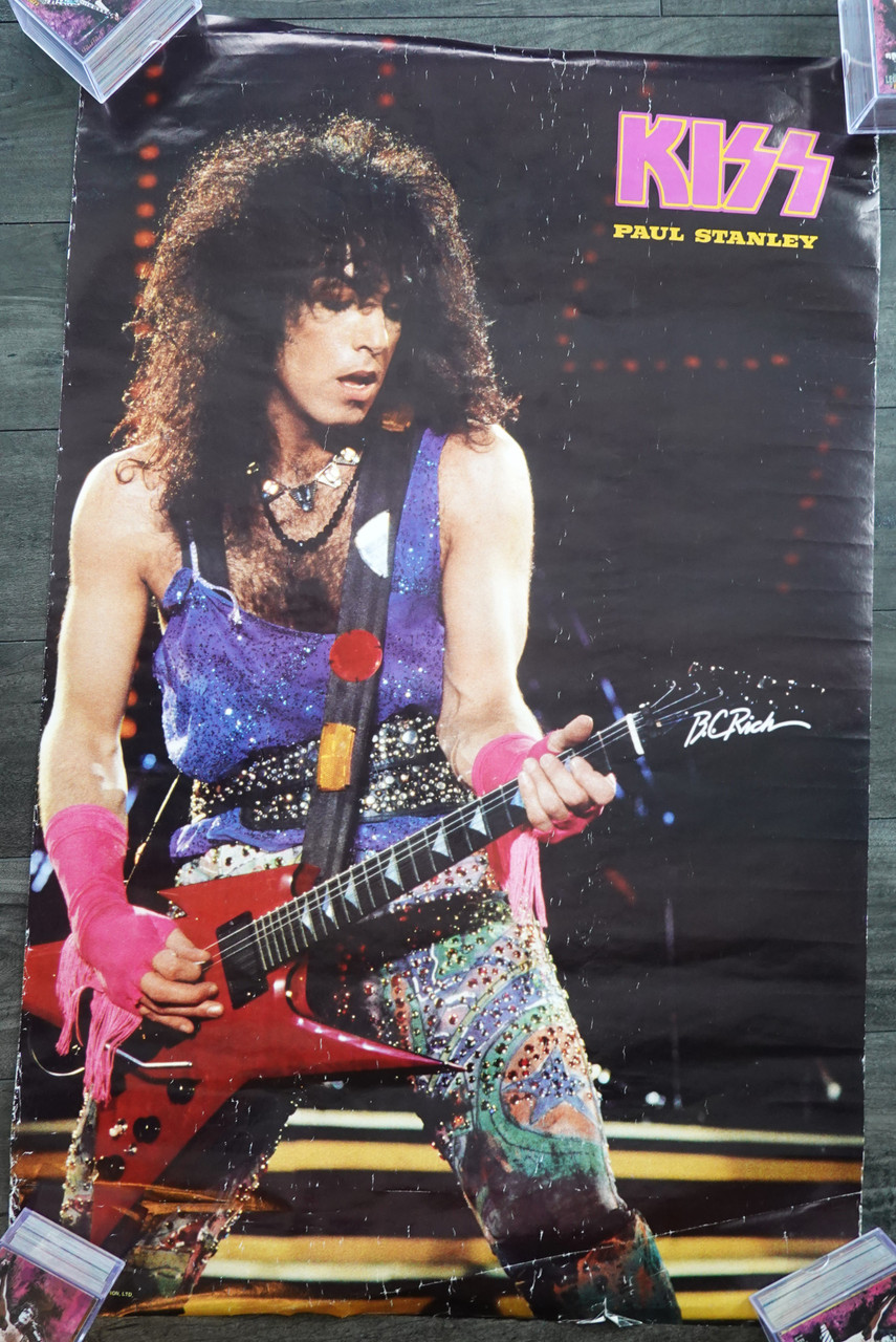 KISS Paul Stanley Asylum Poster Funky Enterprises 1985 Neil Zlozower
