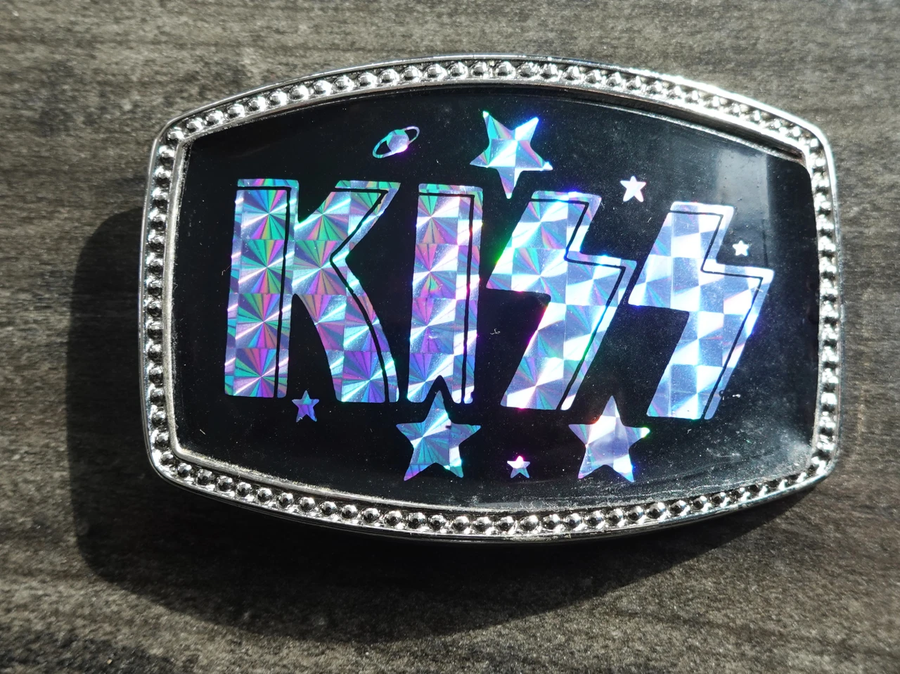 Vintage 70’s BELT BUCKLES KISS & LED ZEPPELIN Vintage belt buckle collection from the 70s main image 2