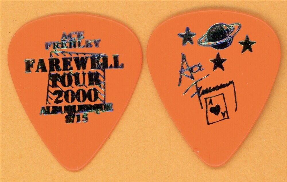 Ace Frehley KISS Albuquerque Guitar Pick 081500 Farewell Tour