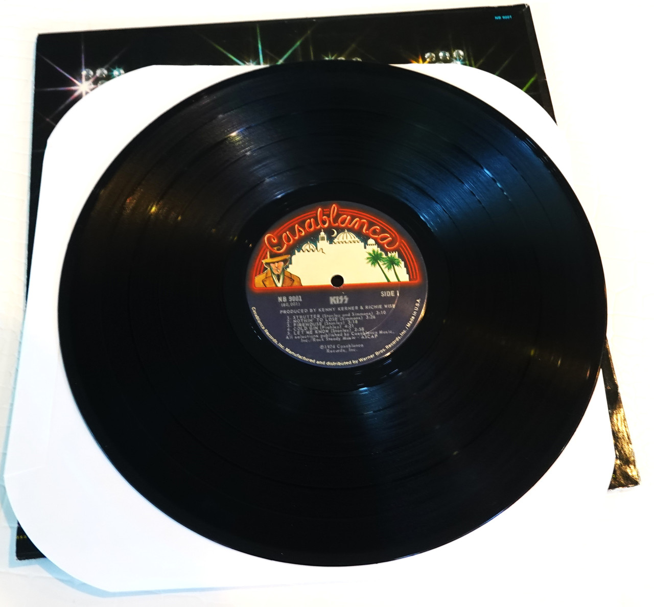 KISS Debut Album First Pressing No KISSIN TIME RARE LP