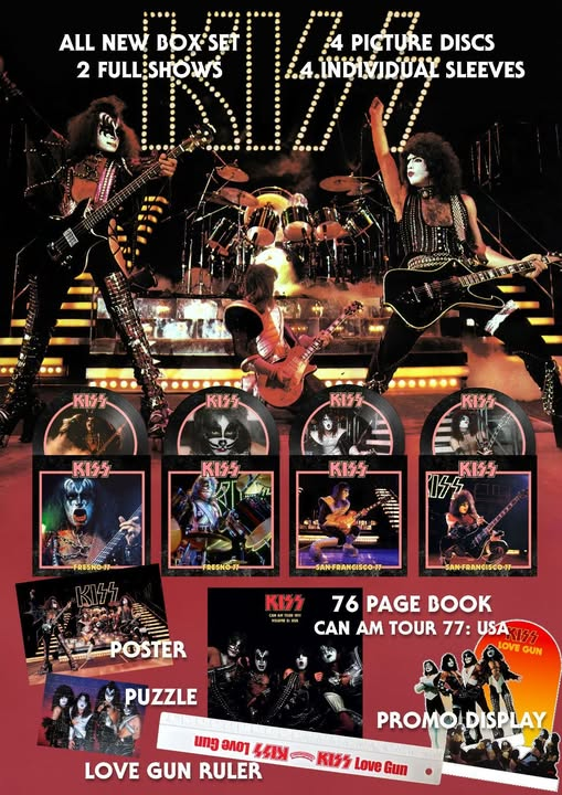 KISS Love Gun Can Am II 1977 Vinyl LP Picture Disc Box Set
