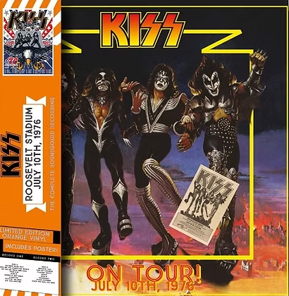 KISS On Tour 1976 Roosevelt Stadium Jersey City 2 LP Colored Vinyl