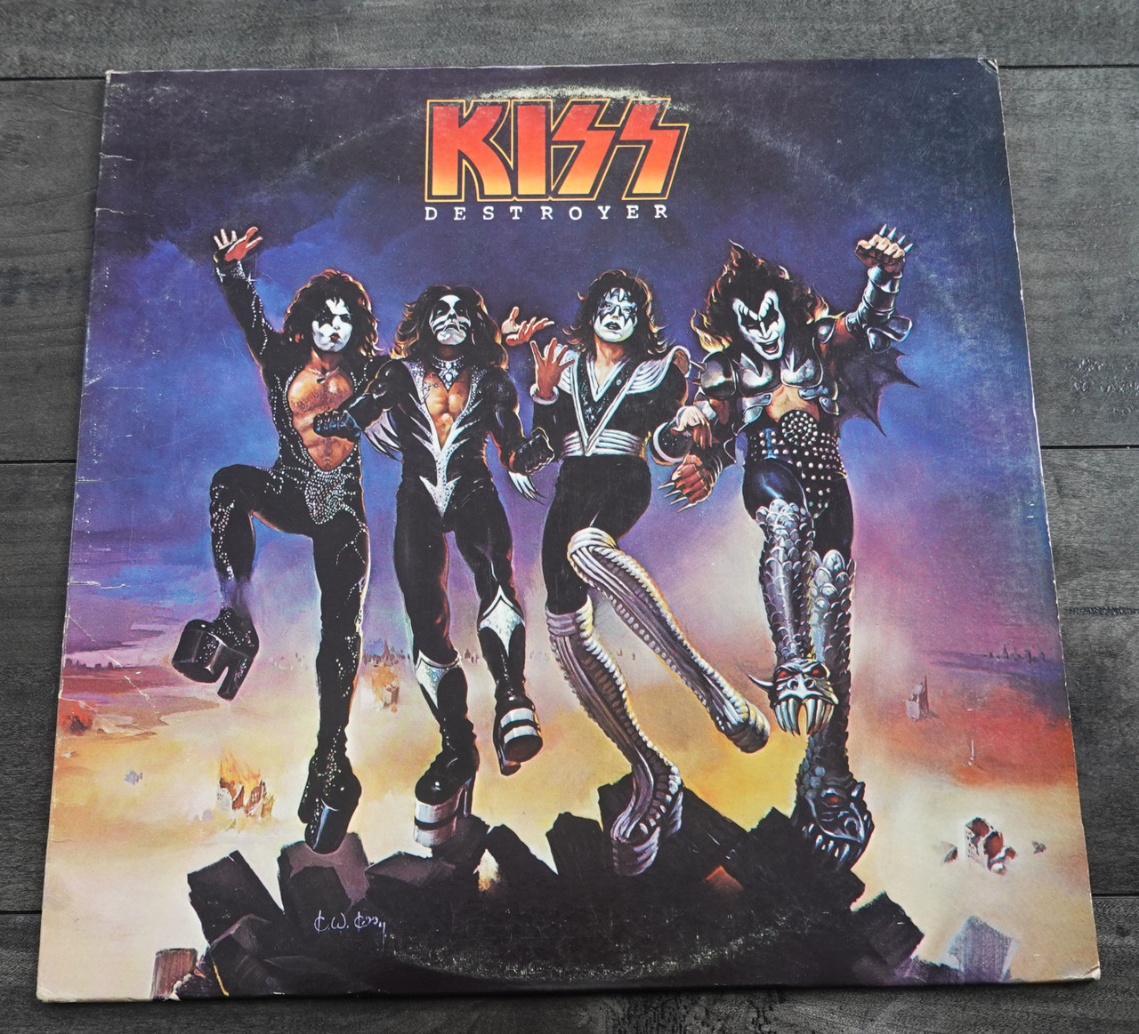 KISS Destroyer LP 1976 NBLP 7025 Sterling Bogart Labels