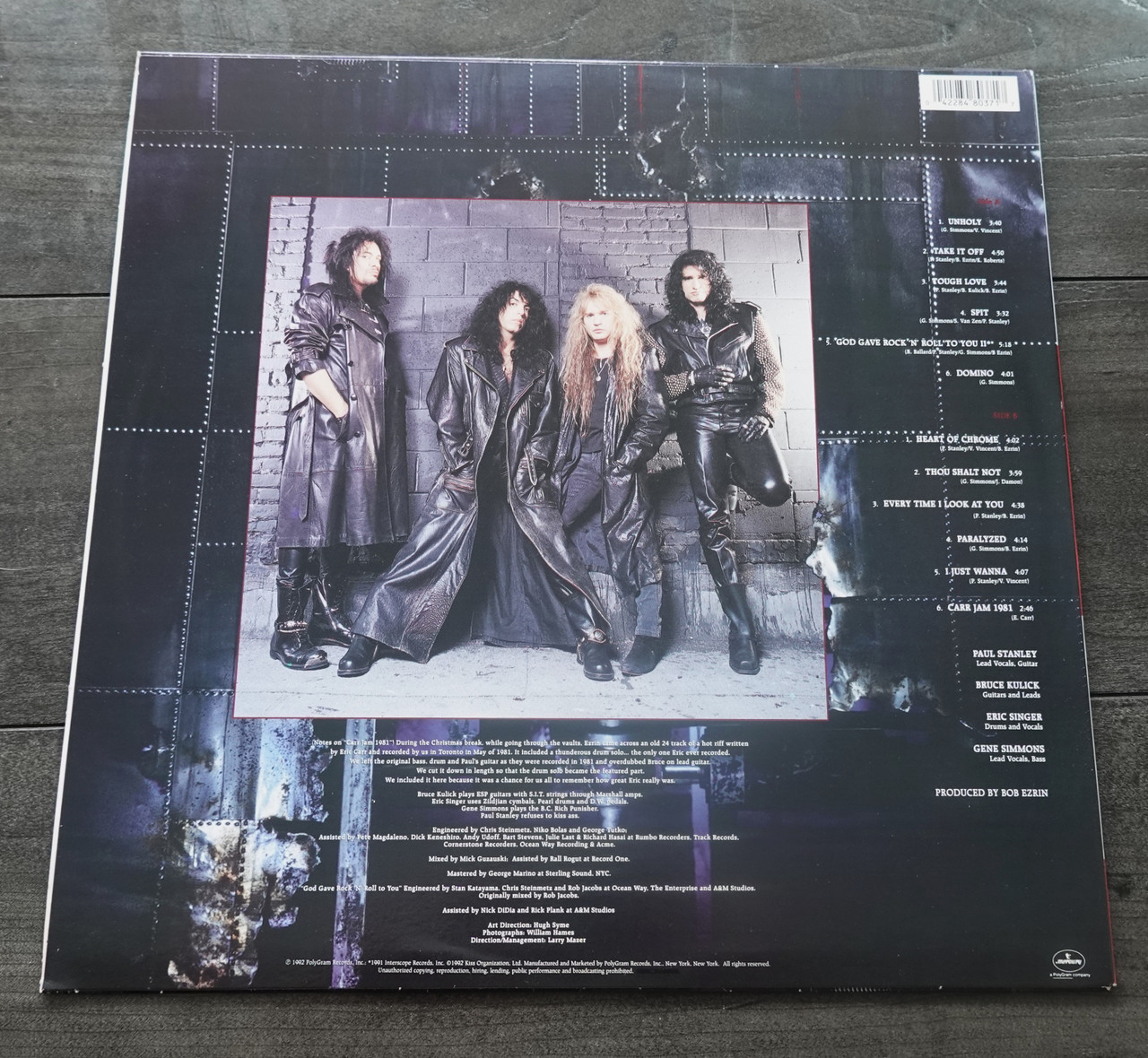 KISS Revenge Limited Edition Reissue Gray Marble LP 1995