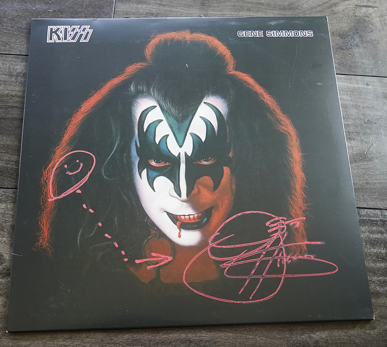 KISS Gene Simmons SIGNED Solo LP 2014 USA Release