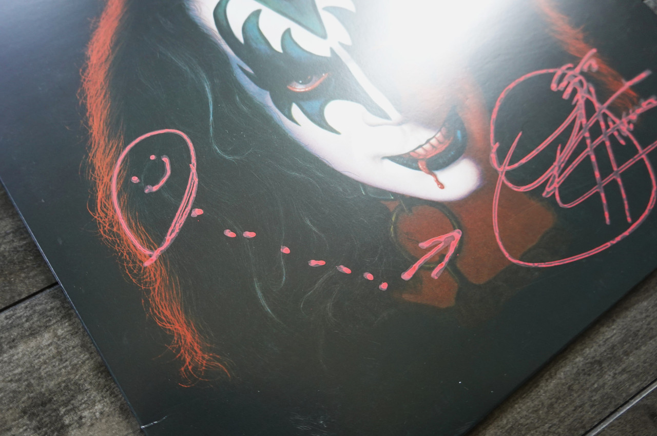KISS Gene Simmons SIGNED Solo LP 2014 USA Release