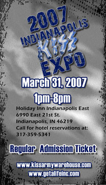 2007 Indianapolis KISS Expo Regular Admission Ticket