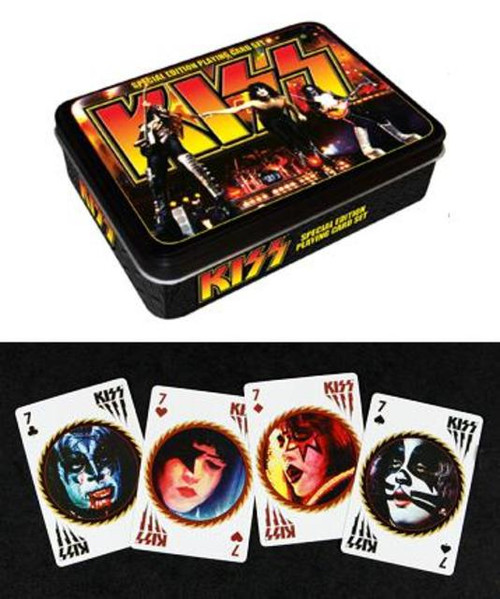 KISS Playing Cards 2 Pack with Collectible Tin