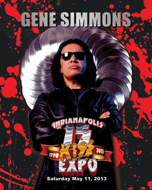 Gene Simmons Kickoff Event Blood 8x10 Photo
