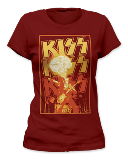 KISS Demon Fire Womens TShirt