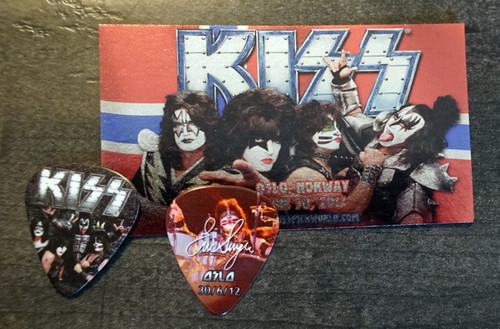 KISS 063012 Oslo Guitar Pick Eric Singer Guitar Pick KISS 063012 Oslo Guitar Pick Eric Singer Guitar Pick