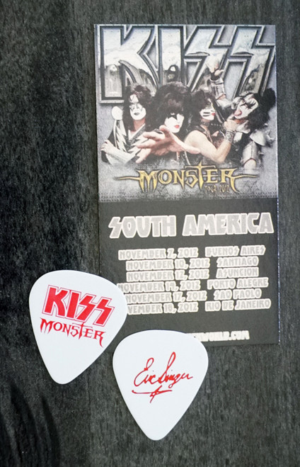 KISS Monster Common Red Guitar Pick Eric Singer KISS Monster Common Red Guitar Pick Eric Singer