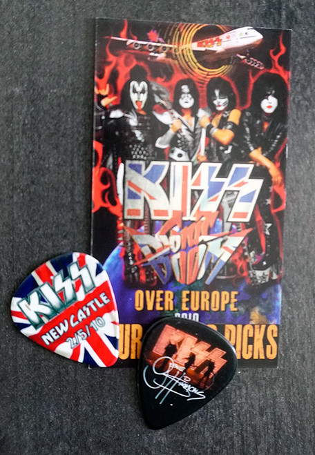 KISS Sonic Boom Europe New Castle 050210 Photo Guitar Pick Gene Simmons