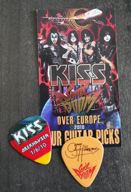 KISS Sonic Boom Europe Oberhausen 060110 Guitar Pick Gene Simmons KISS Sonic Boom Europe Oberhausen 060110 Guitar Pick Gene Simmons