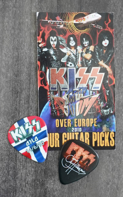 KISS Sonic Boom Europe Oslo 061410 Photo Guitar Pick Gene Simmons KISS Sonic Boom Europe Oslo 061410 Photo Guitar Pick Gene Simmons