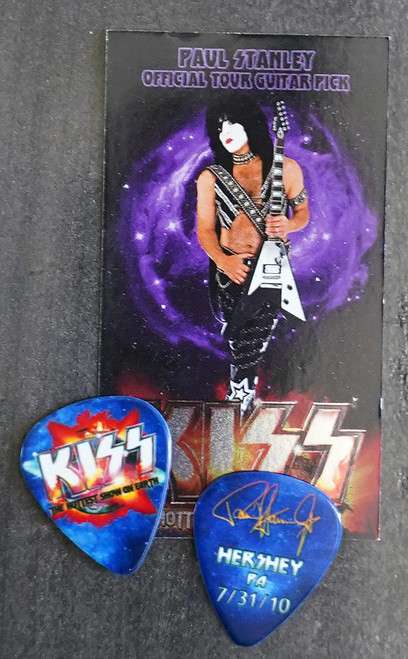 KISS Hottest Show on Earth Hershey 073110 Paul Stanley Guitar Pick KISS Hottest Show on Earth Hershey 073110 Paul Stanley Guitar Pick