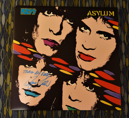 Bruce Kulick Signed Asylum Vinyl LP Trial By Fire Inscription