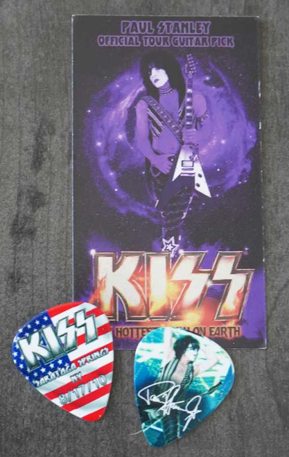 KISS Hottest Show on Earth Saratoga Springs 081710 Paul Stanley Photo Guitar Pick KISS Hottest Show on Earth Saratoga Springs 081710 Paul Stanley Photo Guitar Pick
