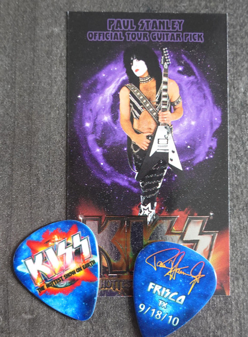 KISS Hottest Show on Earth Frisco 091810 Paul Stanley Guitar Pick