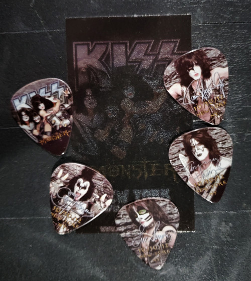 KISS 2012 David Letterman Guitar Pick Set MONSTER TOUR