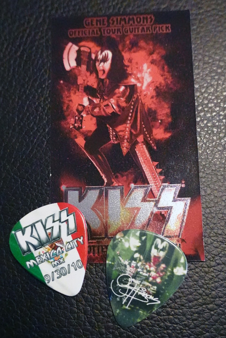 KISS Hottest Show on Earth Mexico City 093010 Gene Simmons Photo Guitar Pick KISS Hottest Show on Earth Mexico City 093010 Gene Simmons Photo Guitar Pick