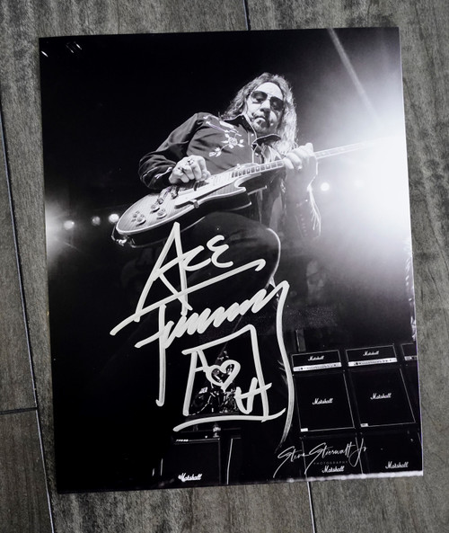 Ace Frehley Signed in Silver Standing Over Indianapolis 2014