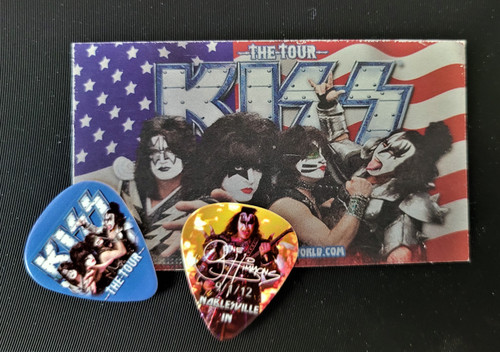 KISS 090112 Noblesville Gene Simmons Guitar Pick The Tour  KISS 090112 Noblesville Gene Simmons Guitar Pick The Tour