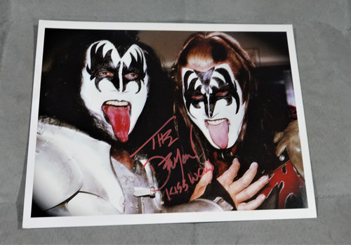 Dale Torborg with Gene Simmons SIGNED Photo