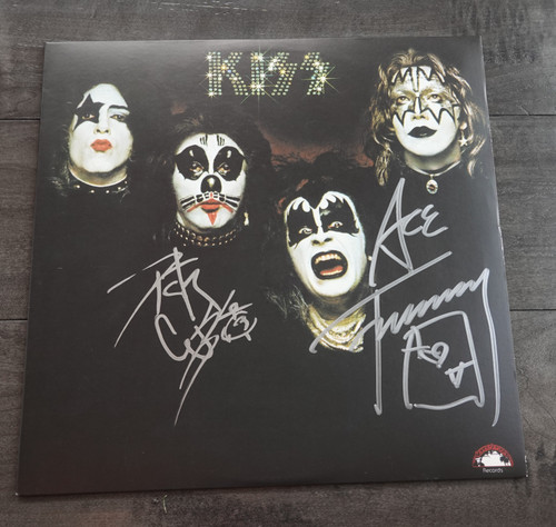 First Album Signed Peter Criss Ace Frehley SILVER