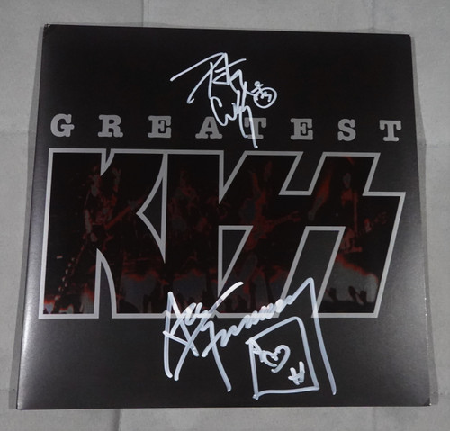 Peter Criss & Ace Frehley SIGNED Greatest KISS Galaxy Colored 2LP