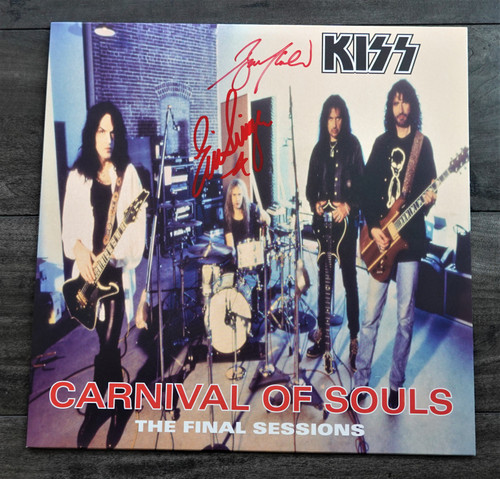 Eric Singer and Bruce Kulick SIGNED Carnival of Souls LP 2014 