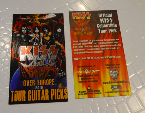 Vienna Austria Sonic Boom Tour Guitar Pick Collectible Card