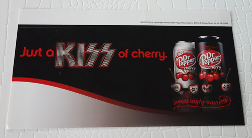 Just a KISS of Cherry Dr. Pepper Promo  Card