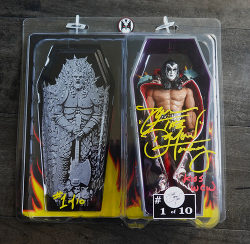 Dale Torborg SIGNED COFFIN FIGURE with FREE Guitar Pick!