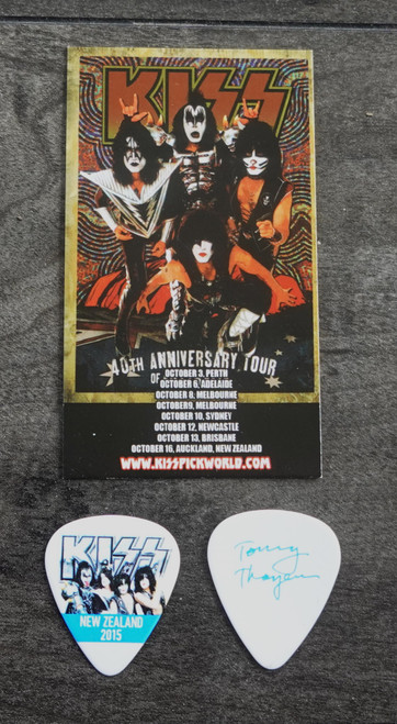 KISS Color New Zealand 2015 40th Tommy Thayer Common Guitar Pick