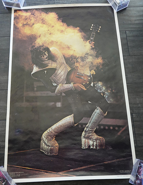 Ace Frehley  BOUTWELL SMOKING GUITAR Poster 