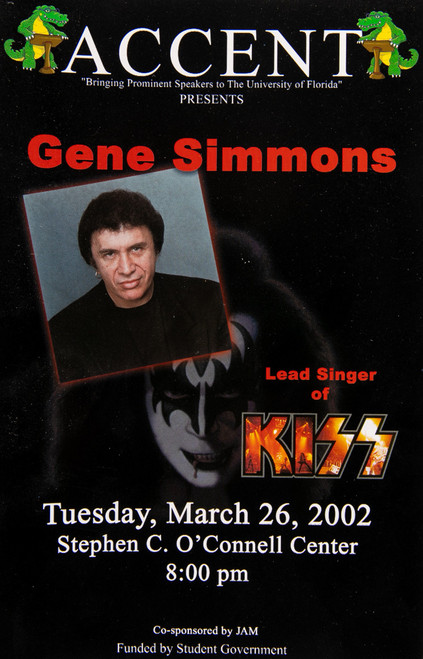 Pamphlet U of FL Accent presents Gene Simmons