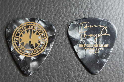 KISS 2023 MADISON SQUARE GARDEN Final Shows Black Marble Guitar Pick Tommy Thayer