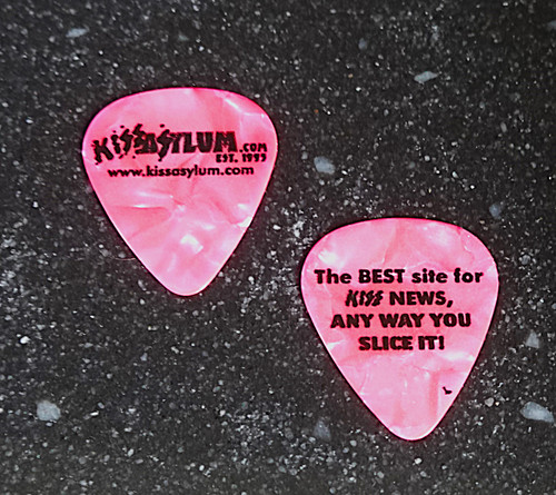 KISS Asylum Promo Pink Pearl Guitar Pick