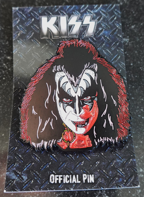 Gene Simmons Solo Face Enamel Pin 