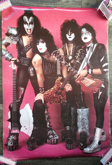 KISS Creatures Era Pink Background Anabas Poster