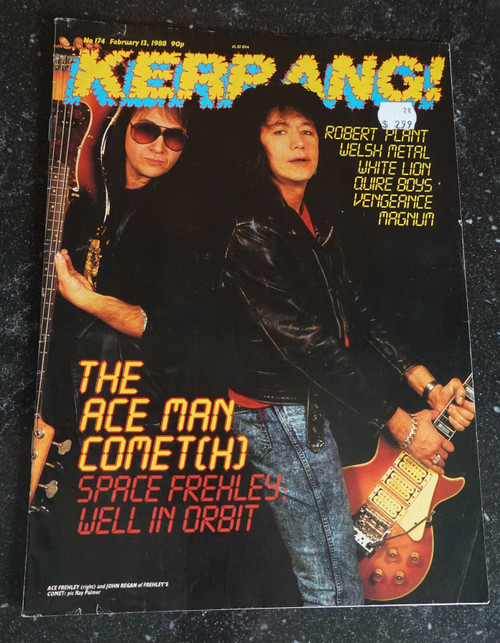 Kerrang Ace Frehley John Regan Magazine 1988