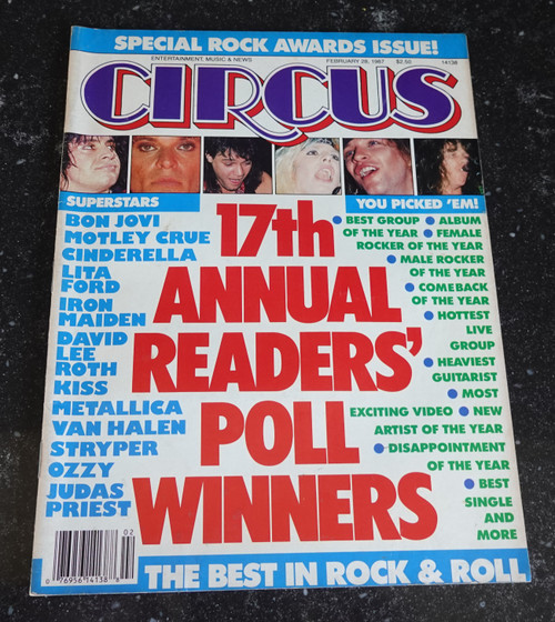 Circus Magazine 1987 Gene Simmons