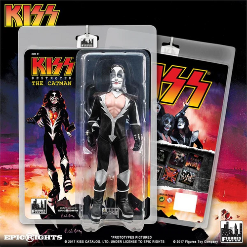 KISS 8 Inch Action Figure Series 7 Destroyer Peter Criss The Catman